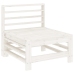 Juego de muebles de jardín 6 piezas madera maciza pino blanco