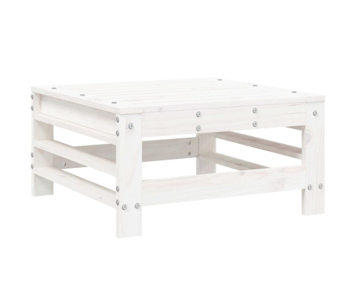 Juego de muebles de jardín 6 piezas madera maciza pino blanco
