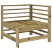 Juego de muebles de jardín 6 pzas madera de pino impregnada