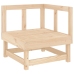 Juego de muebles de jardín 7 piezas madera maciza de pino