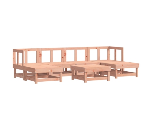 Juego de muebles de jardín 7 pzas madera maciza abeto Douglas