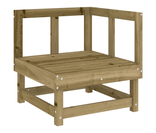 Juego de muebles de jardín 7 pzas madera de pino impregnada