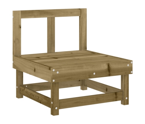 Juego de muebles de jardín 7 pzas madera de pino impregnada