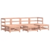 Juego de muebles de jardín 7 pzas madera maciza abeto Douglas