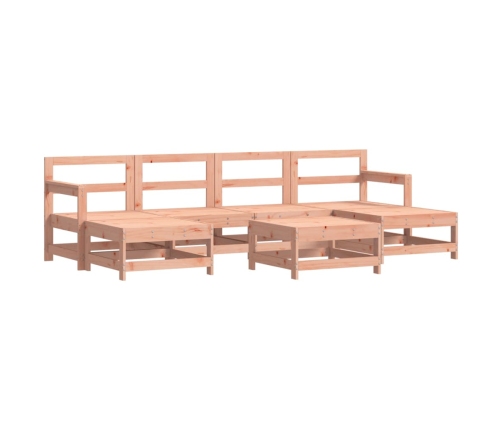 Juego de muebles de jardín 7 pzas madera maciza abeto Douglas