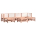 Juego de muebles de jardín 7 pzas madera maciza abeto Douglas