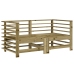 Juego de muebles de jardín 7 pzas madera de pino impregnada