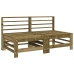 Juego de muebles de jardín 7 pzas madera de pino impregnada