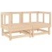 Juego de muebles de jardín 7 piezas madera maciza de pino