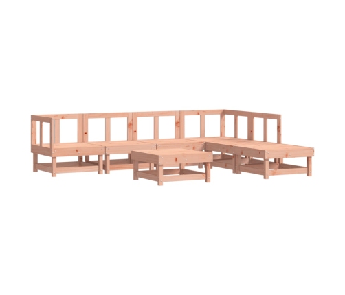 Juego de muebles de jardín 7 pzas madera maciza abeto Douglas