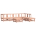 Juego de muebles de jardín 7 pzas madera maciza abeto Douglas