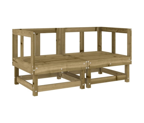 Juego de muebles de jardín 7 pzas madera de pino impregnada