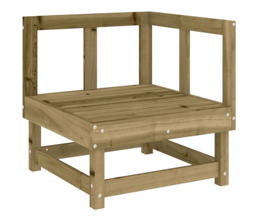 Juego de muebles de jardín 7 pzas madera de pino impregnada
