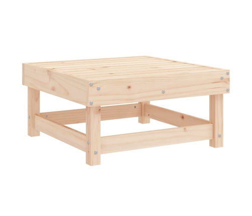 Juego de muebles de jardín 11 piezas madera maciza de pino