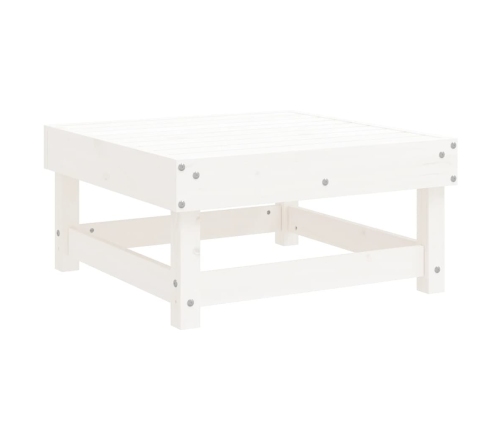 Juego de muebles de jardín 11 piezas madera maciza pino blanco