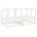 Juego de muebles de jardín 11 piezas madera maciza pino blanco