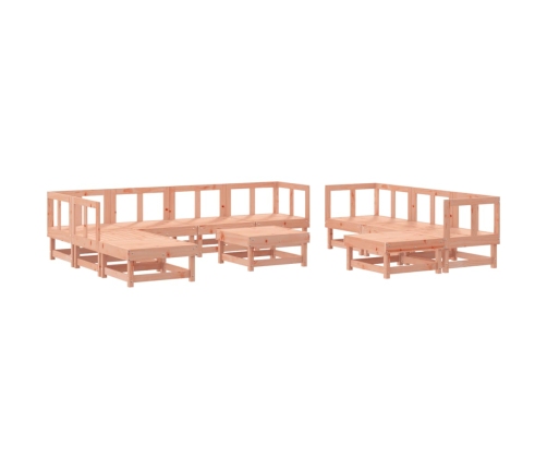 Juego de muebles de jardín 11 pzas madera maciza abeto Douglas