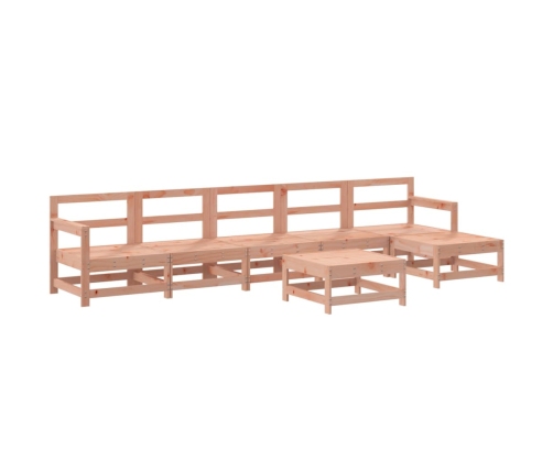 Juego de muebles de jardín 7 pzas madera maciza abeto Douglas