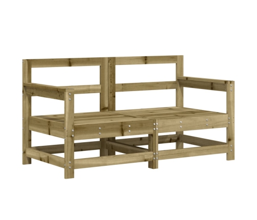 Juego de muebles de jardín 7 pzas madera de pino impregnada