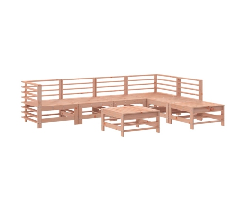 Juego de muebles de jardín 7 pzas madera maciza abeto Douglas
