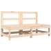 Juego de muebles de jardín 8 piezas madera maciza de pino