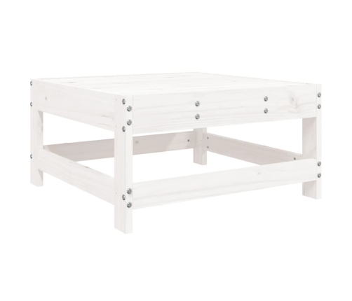 Juego de muebles de jardín 8 piezas madera maciza pino blanco