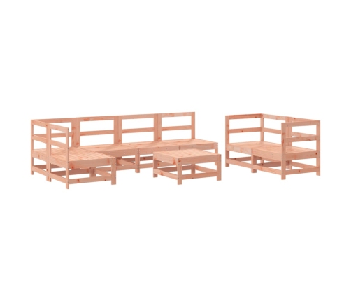 Juego de muebles de jardín 8 pzas madera maciza abeto Douglas