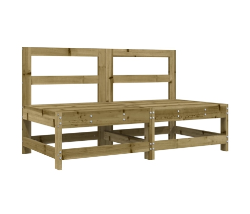 Juego de muebles de jardín 8 pzas madera de pino impregnada