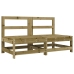 Juego de muebles de jardín 8 pzas madera de pino impregnada