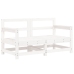 Juego de muebles de jardín 6 piezas madera maciza pino blanco
