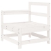 Juego de muebles de jardín 6 piezas madera maciza pino blanco