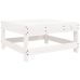 Juego de muebles de jardín 6 piezas madera maciza pino blanco