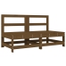 Juego muebles de jardín 6 piezas madera maciza pino marrón miel