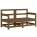 Juego muebles de jardín 6 piezas madera maciza pino marrón miel