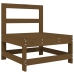 Juego muebles de jardín 6 piezas madera maciza pino marrón miel