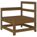 Juego muebles de jardín 6 piezas madera maciza pino marrón miel