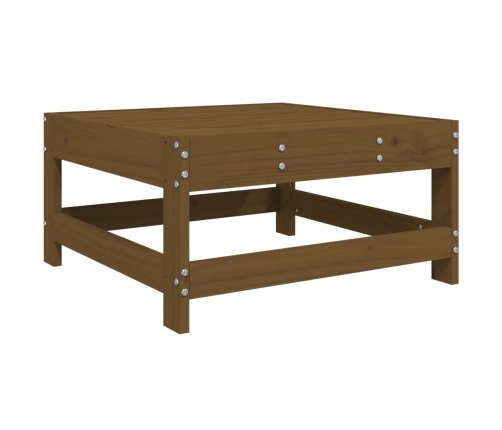 Juego muebles de jardín 6 piezas madera maciza pino marrón miel