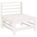 Juego de muebles de jardín 6 piezas madera maciza pino blanco
