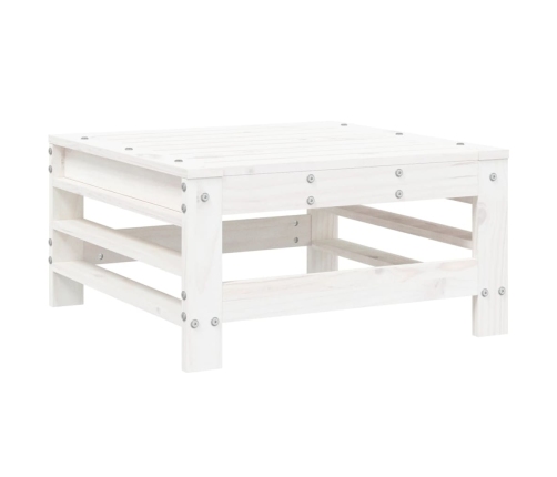 Juego de muebles de jardín 6 piezas madera maciza pino blanco