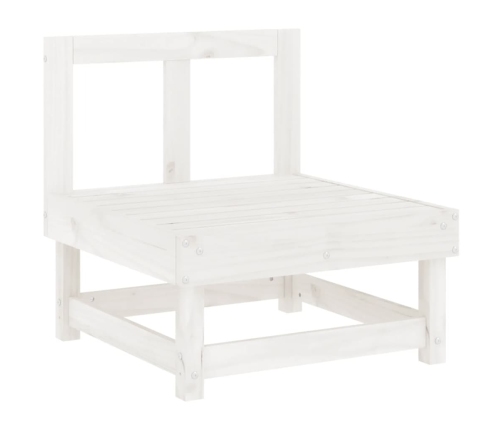 Juego de muebles de jardín 4 pzas madera maciza de pino blanco