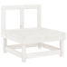 Juego de muebles de jardín 4 pzas madera maciza de pino blanco