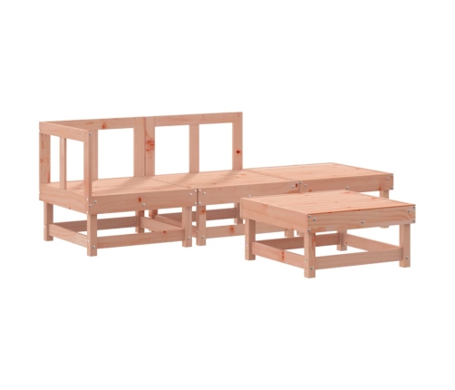 Juego de muebles de jardín 4 pzas madera maciza abeto Douglas