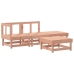 Juego de muebles de jardín 4 pzas madera maciza abeto Douglas