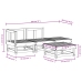 Juego de muebles de jardín 4 pzas madera maciza abeto Douglas