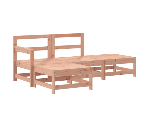 Juego de muebles de jardín 4 pzas madera maciza abeto Douglas