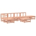 Juego de muebles de jardín 7 pzas madera maciza abeto Douglas