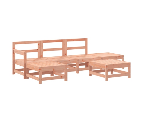 Juego de muebles de jardín 6 pzas madera maciza abeto Douglas