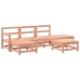 Juego de muebles de jardín 6 pzas madera maciza abeto Douglas