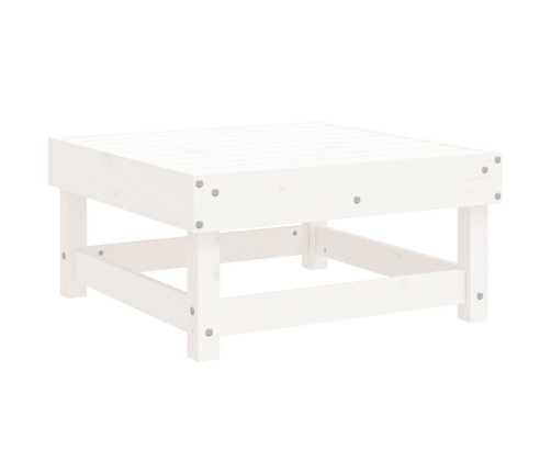 Juego de muebles de jardín 10 piezas madera maciza pino blanco