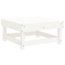 Juego de muebles de jardín 10 piezas madera maciza pino blanco